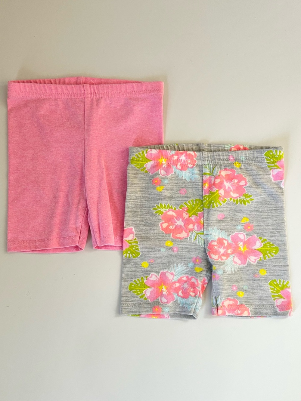 Toddler Girls Tropical Bike Shorts Set